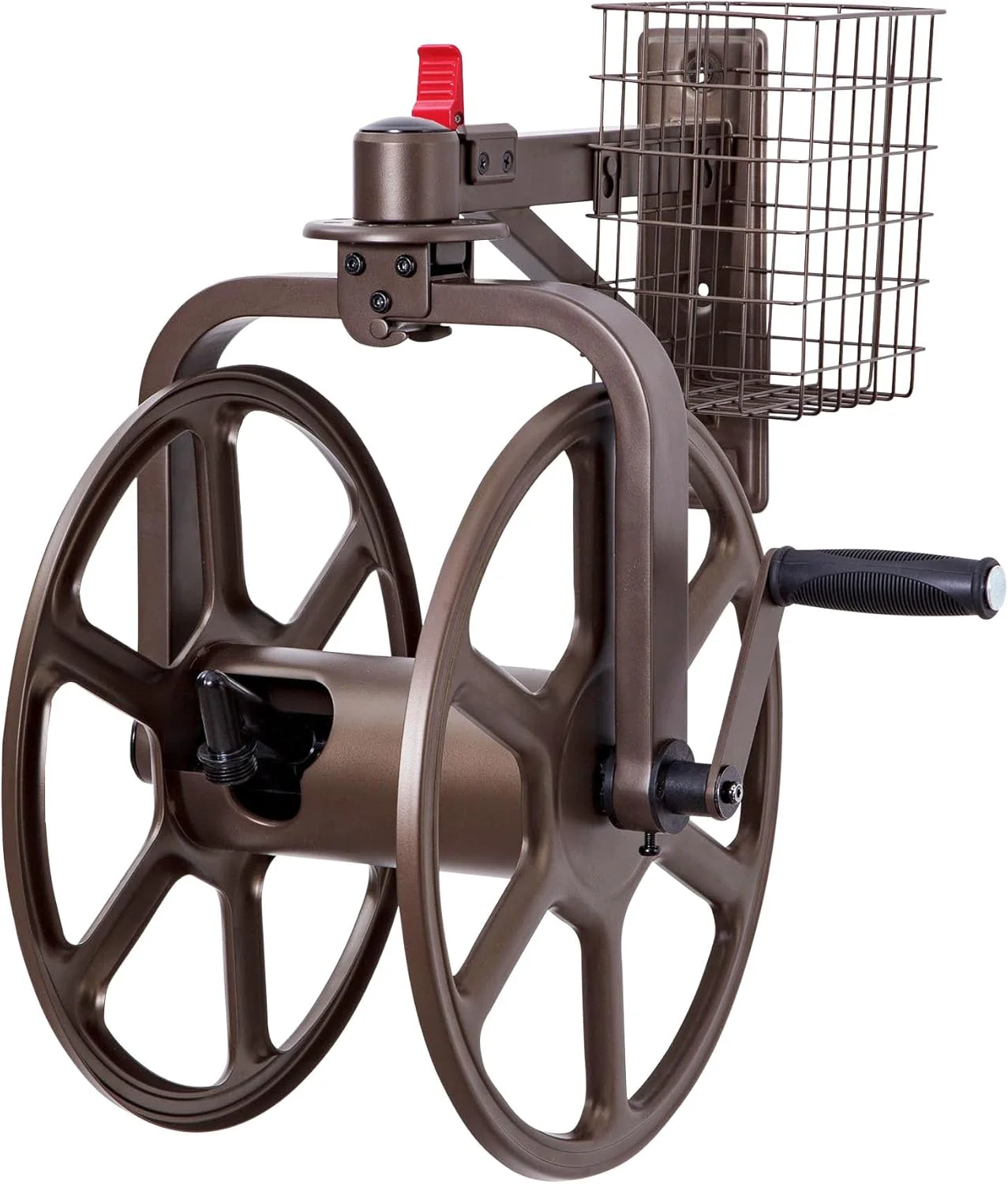 Liberty Garden 710 Navigator Rotating Garden Hose Reel, Holds 125-Feet of 5/8-Inch Hose - Bronze - Image 8
