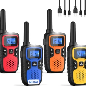 Alternative view of Wishouse Walkie Talkies for Adults Long Range-Rechargeable 4 Pack 2 Way Radios, Hiking Accessories Camping Gear Xmas