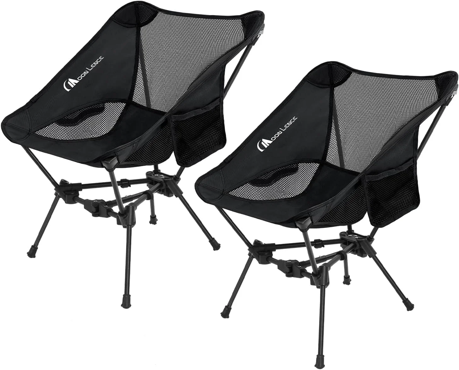 MOON LENCE 2 Pack Portable Camping Chairs Backpacking Chair, The 4th Generation Ultralight Folding Chair
