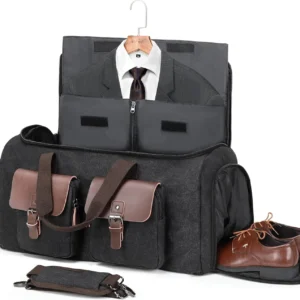 Alternative view of Wildroad Waxed Canvas Duffle Bag - 50L Waterproof Weekender Overnight Travel Bag