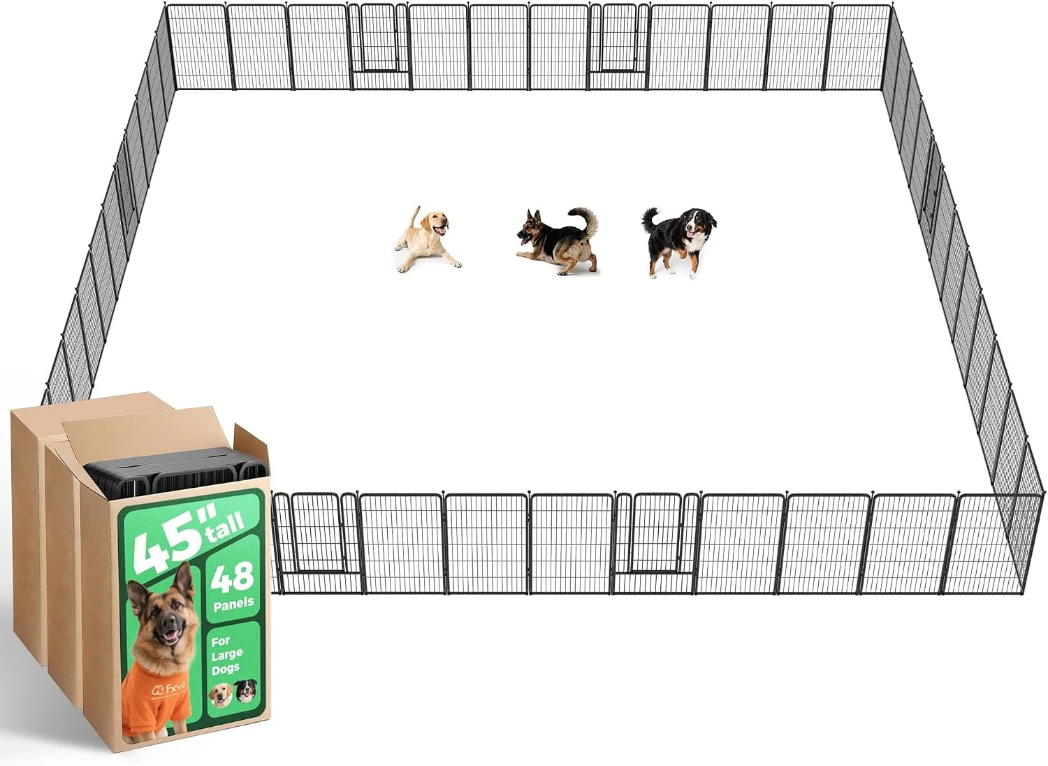 FXW Rollick Dog Playpen, Indoor, 24 H, 8 Panels - Image 33