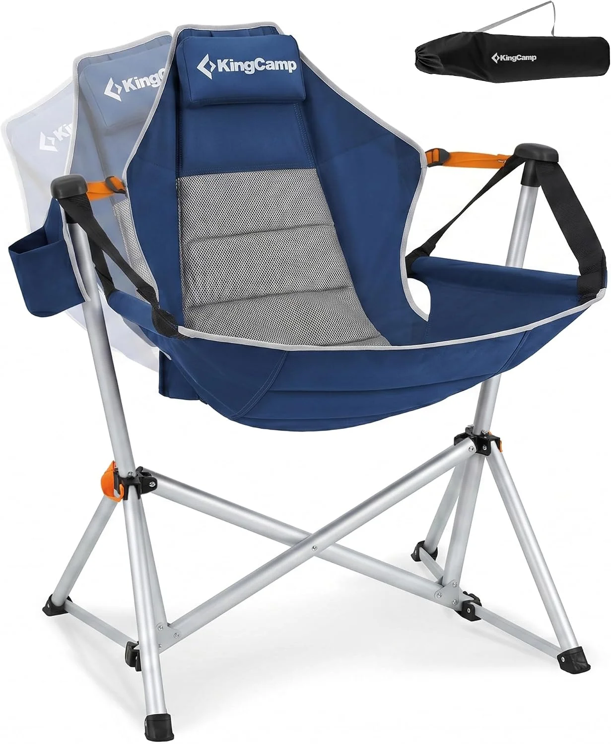 KingCamp Hammock Camping Chair, Swinging Portable Camp Chairs for Adults, 400lbs Heavy Duty Oversized Folding Rocking - Image 7