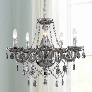 Saint Mossi 5 Light Modern Contemporary Elegant K9 Crystal Glass Chandelier Pendant Ceiling Lighting Fixture