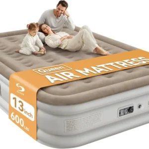 Alternative view of Sebor Air Mattress with Built-in Pump, Comfortable Self-Inflating Air Mattress with High-Speed Pump, 18 Twin XL)