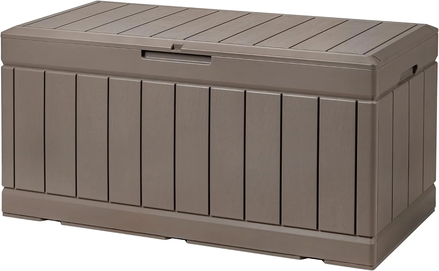 Devoko 100 Gallon Waterproof Resin Deck Box, Large Outdoor Storage Box