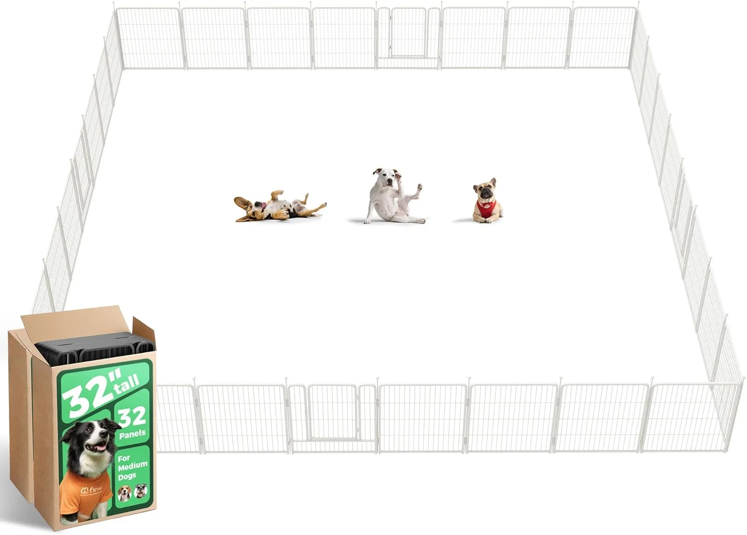 FXW Rollick Dog Playpen, Indoor, 24 H, 8 Panels - Image 66