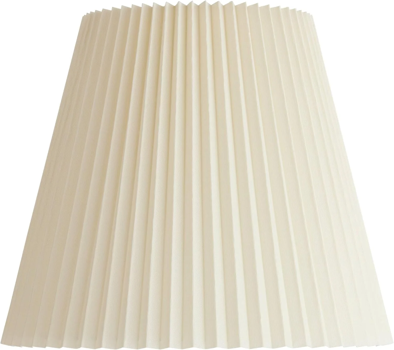 10 Top x 17 Bottom x 14 1/2 High x 14 3/4 Slant Lamp Shade (Pre-Assembled) Replacement Large Ivory White Bell Round - Image 5