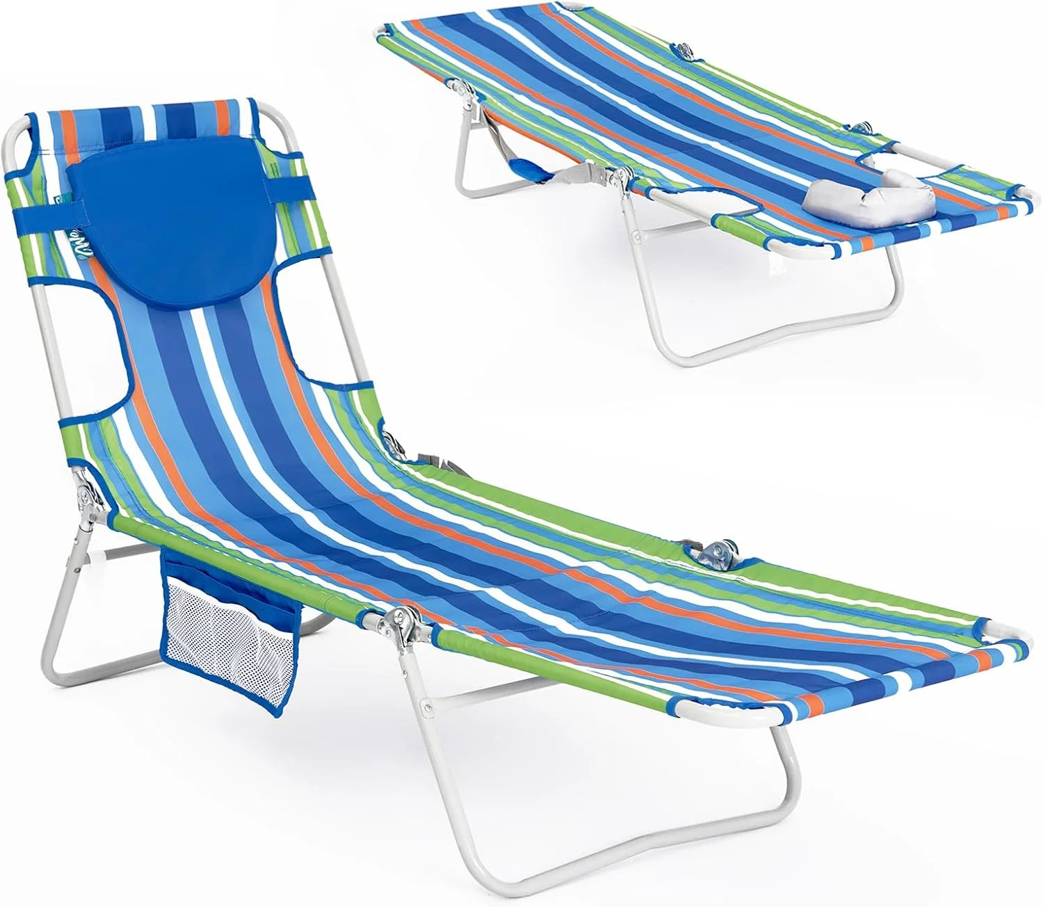 #WEJOY Folding Tanning Chair with Face Hole, 5-Position Face Down Beach Lounge Chair for Sunbathing - Image 6