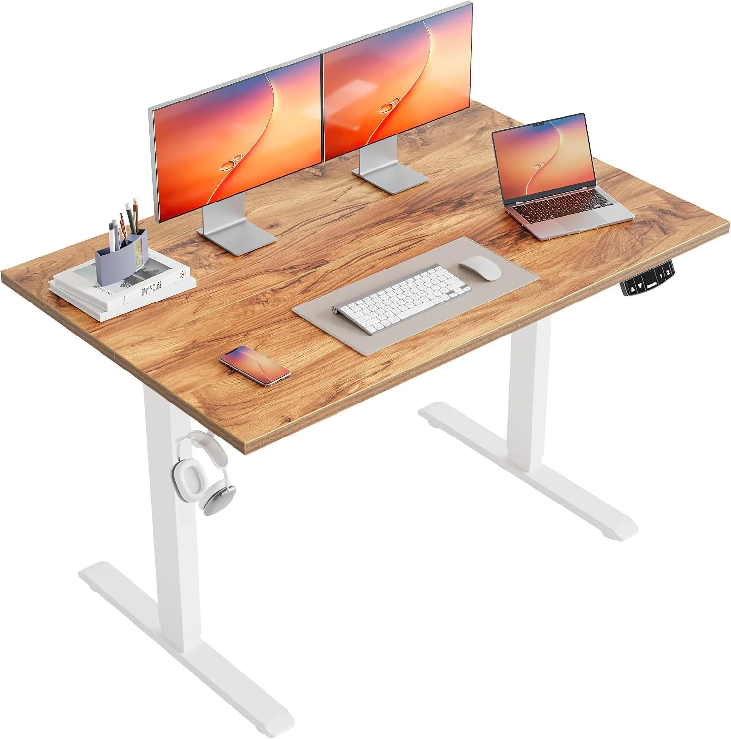 Agilestic Electric Standing Desk, 48 x 24 Inches Height Adjustable Desk - Image 9