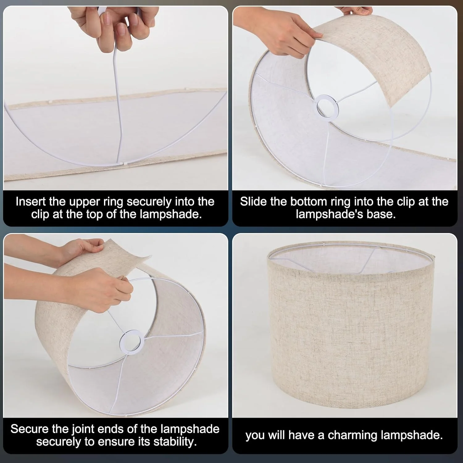 Large Lamp Shades Set of 2 - Image 6