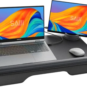 Alternative view of SAIJI Laptop Lap Desk, Portable Laptop Desk for Bed, Fits Up to 17 Laptops & MacBook