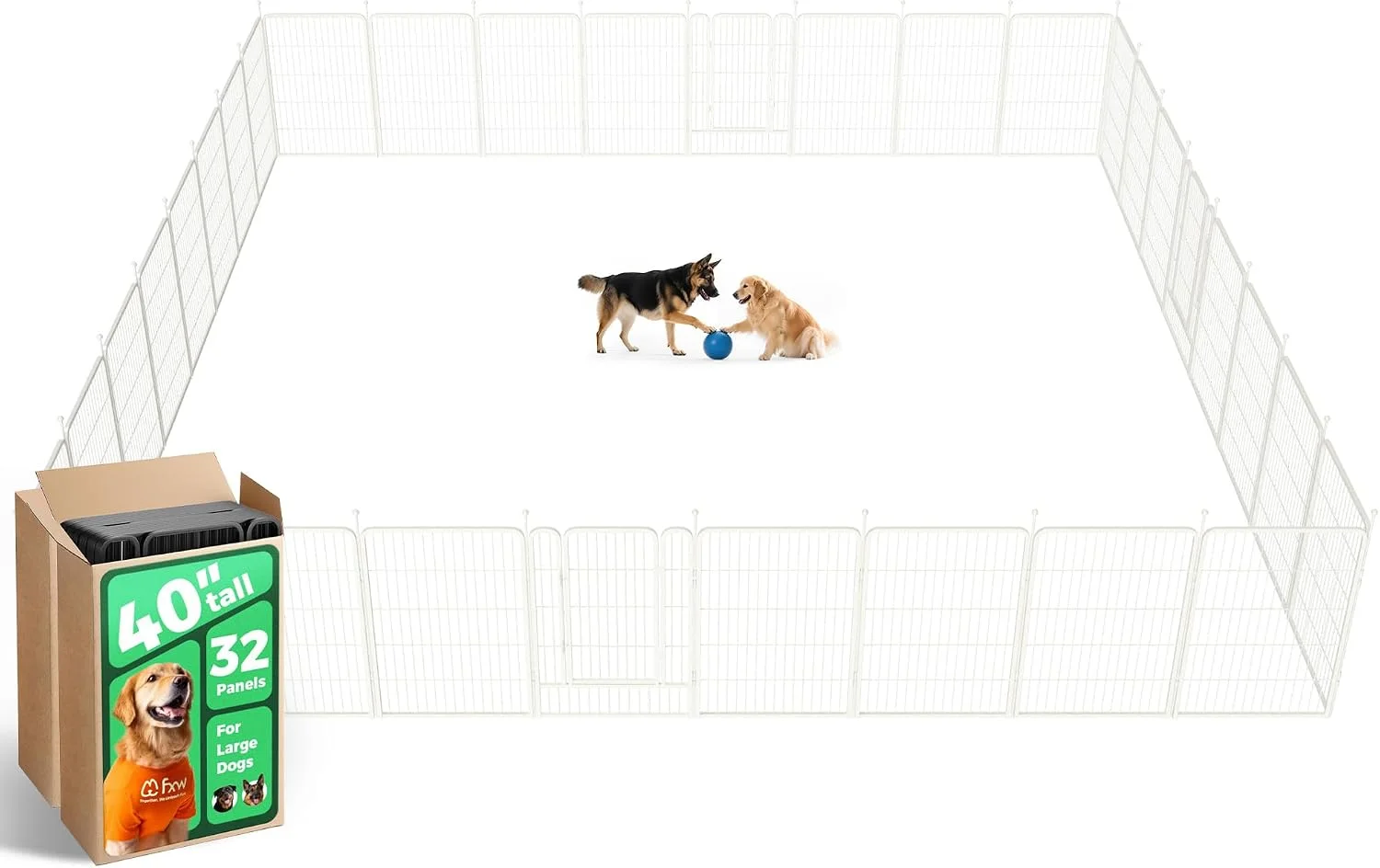 FXW Rollick Dog Playpen, Indoor, 24 H, 8 Panels - Image 42
