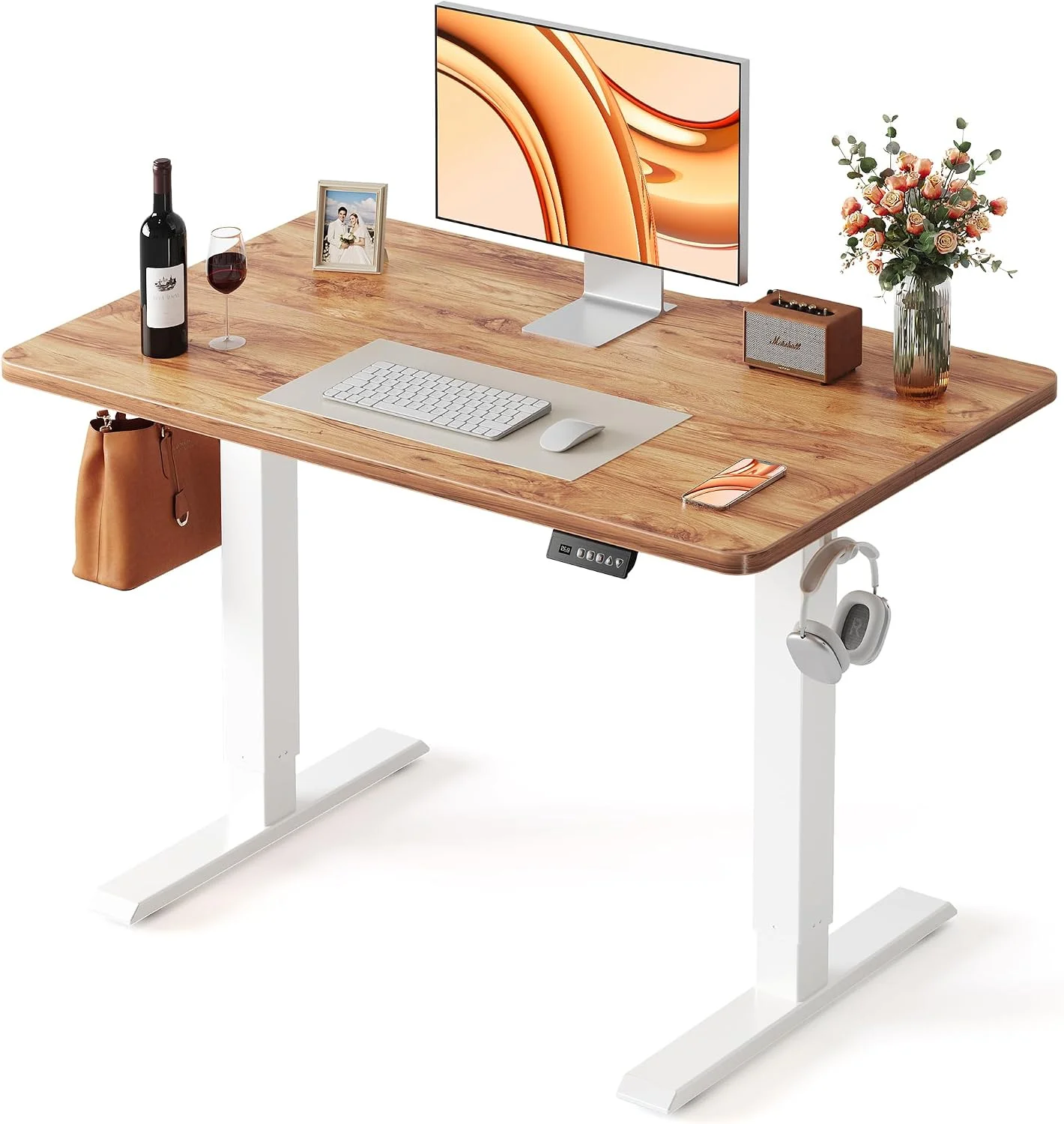 FEZIBO Standing Desk, 48 × 24 Inches Electric Height Adjustable - Image 2