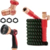 Pocket Hose Ballistic Double UV Edition 100 FT Expandable Garden Hose w/Pocket Pivot Swivel Connector