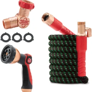 Pocket Hose Ballistic Double UV Edition 100 FT Expandable Garden Hose w/Pocket Pivot Swivel Connector