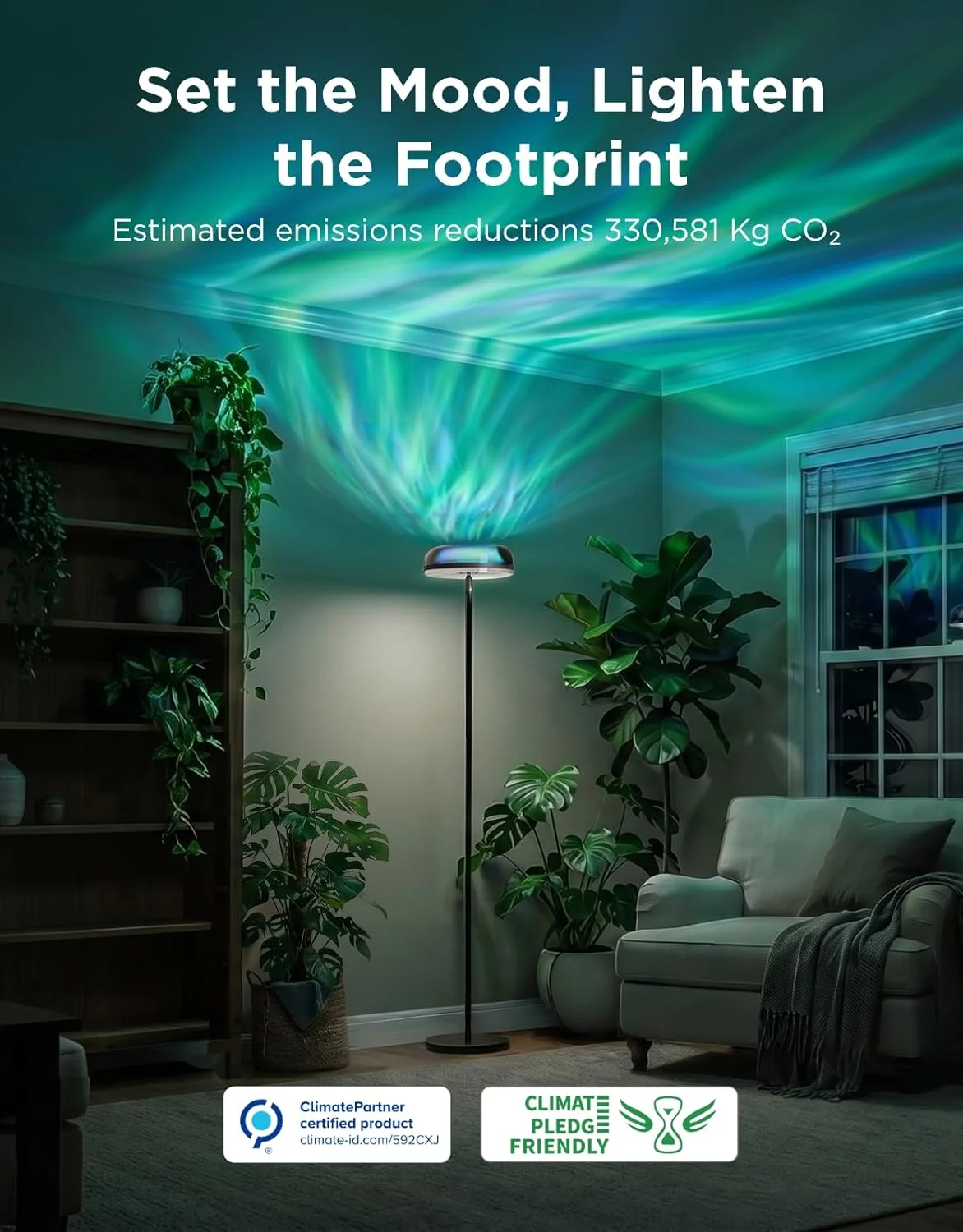 Govee Uplighter Floor Lamp, LED Modern Corner Floor Light - Image 4
