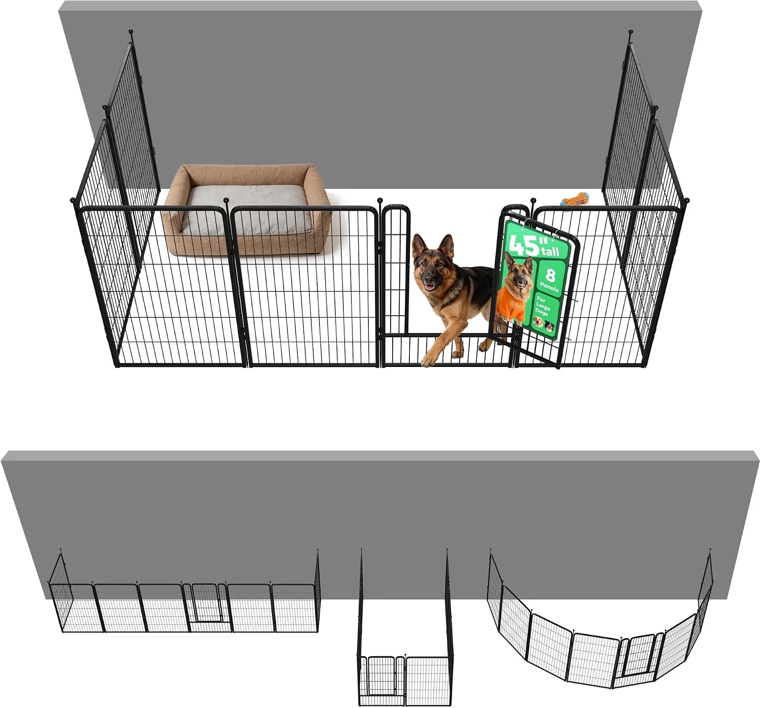 FXW Rollick Dog Playpen, Indoor, 24 H, 8 Panels - Image 39