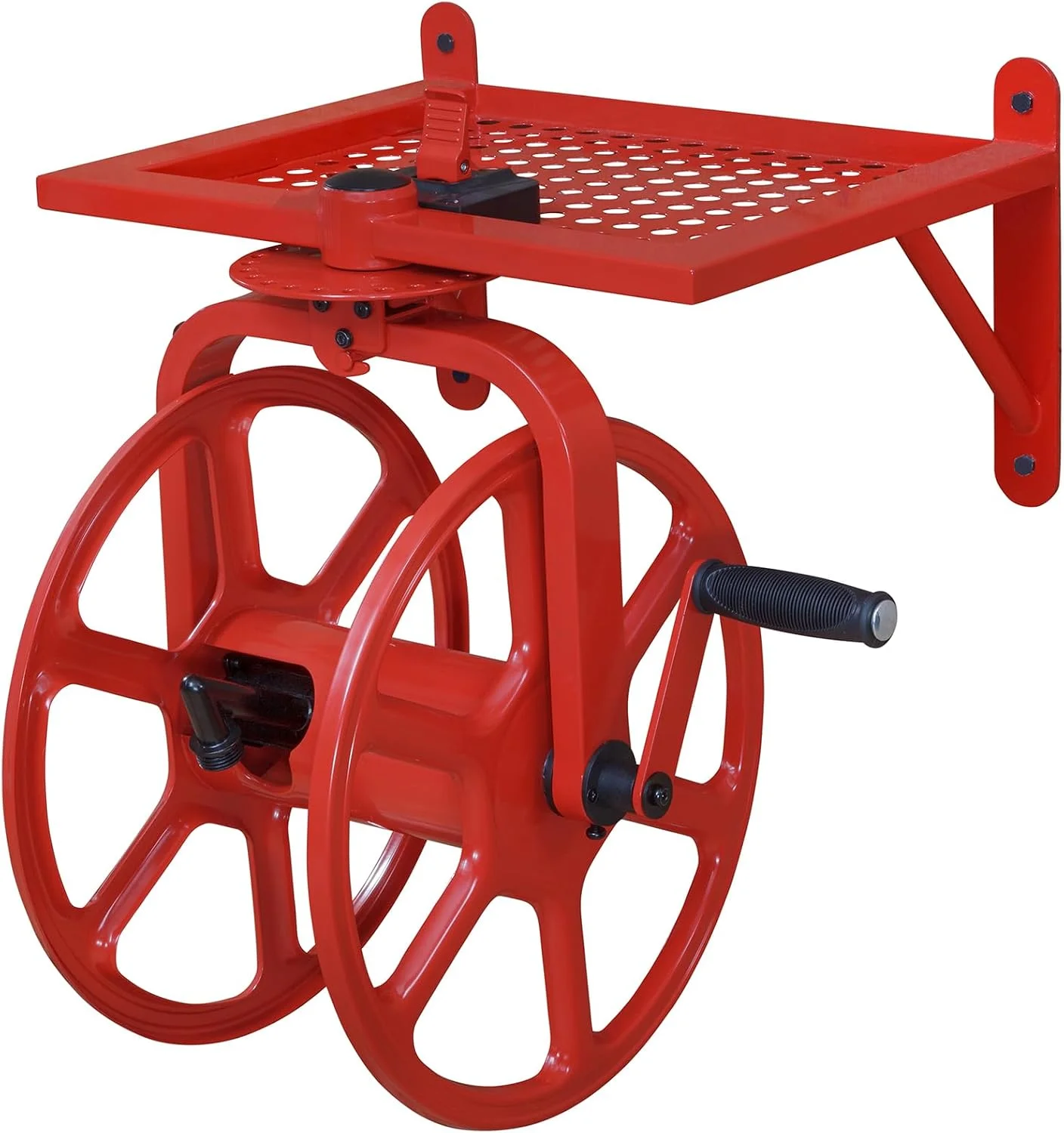 Liberty Garden 710 Navigator Rotating Garden Hose Reel, Holds 125-Feet of 5/8-Inch Hose - Bronze - Image 4