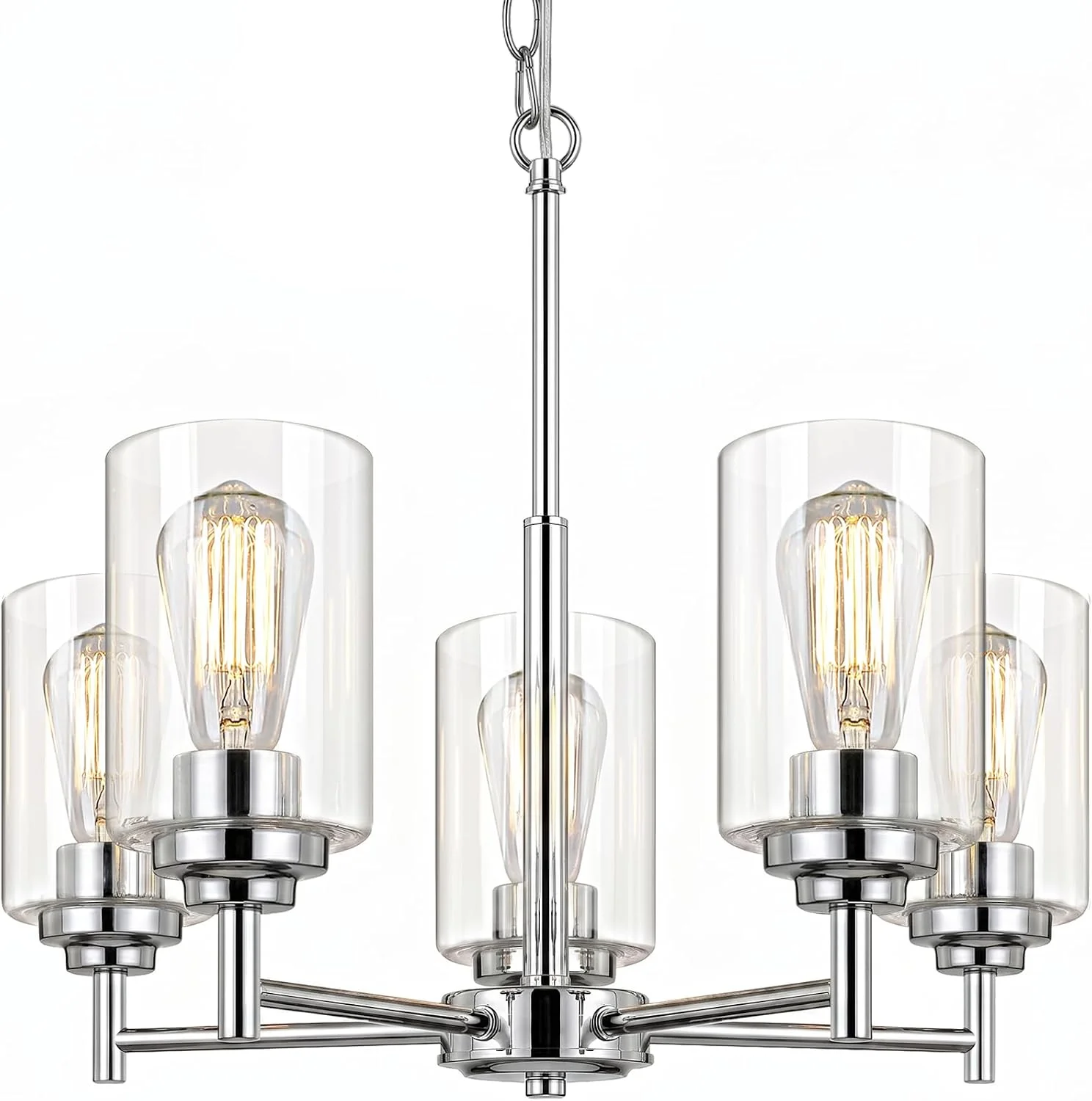 Sucolite 33.5'' Dia 8-Light Chandelier for Dining Room Kitchen Island - Image 8