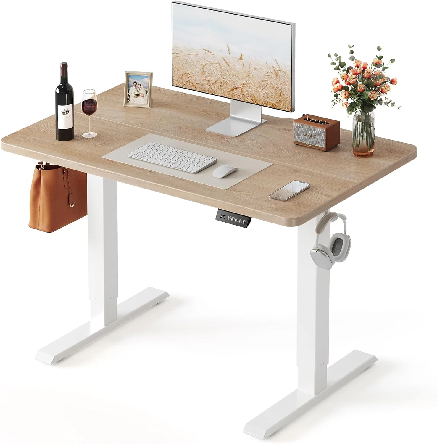 FEZIBO Standing Desk, 48 × 24 Inches Electric Height Adjustable - Image 3