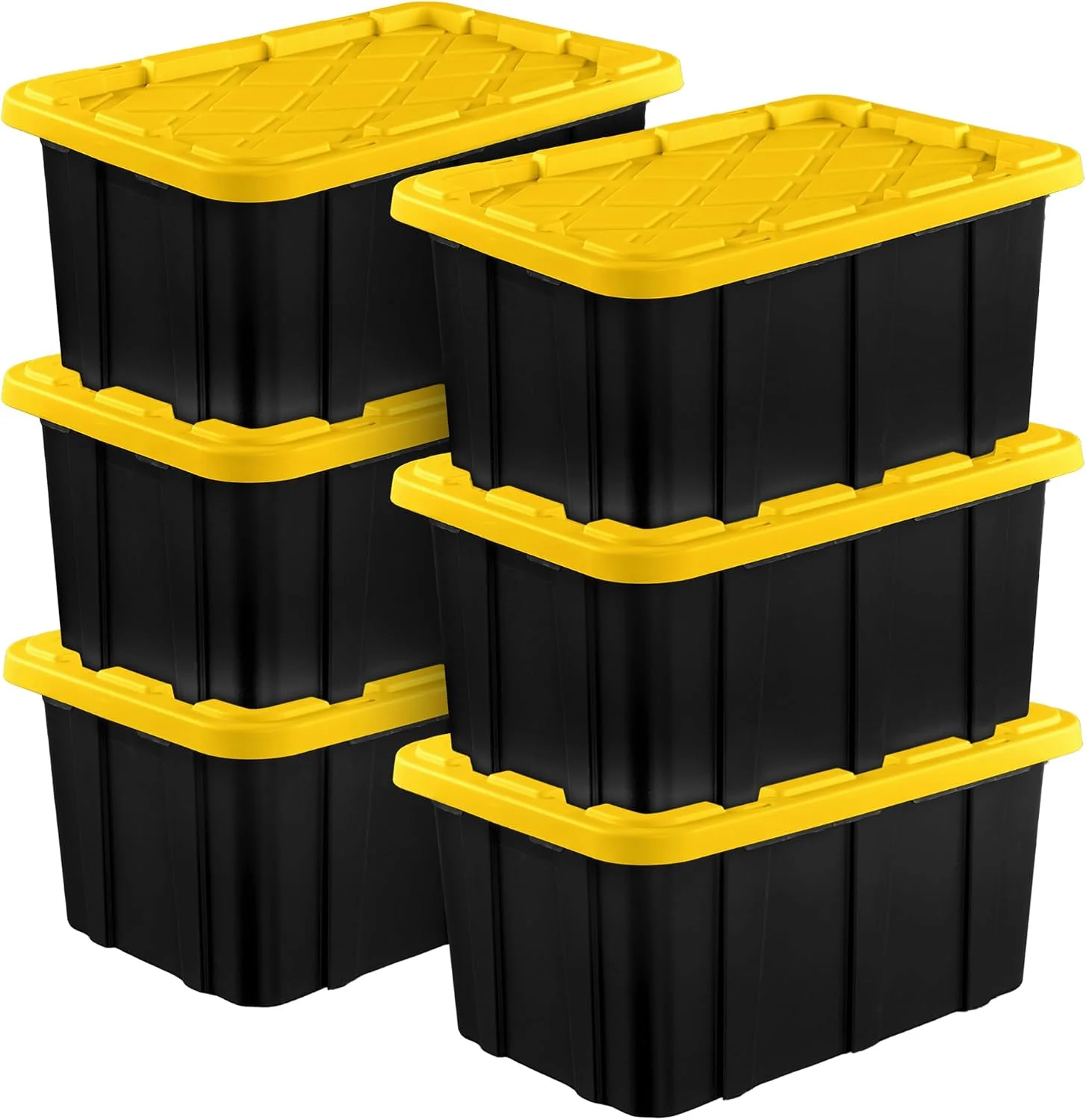 Sterilite 4-Pack 27 Gallon Industrial Storage Tote, Heavy-Duty Plastic Bins - Image 7