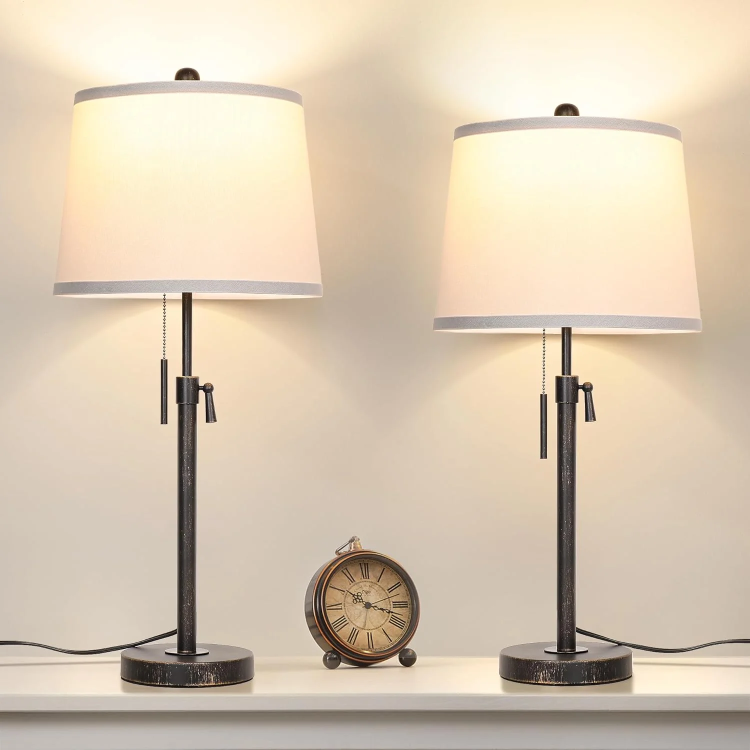 Table Lamps Set of 2, 3-Color Temperature, Bulb Included - Image 7