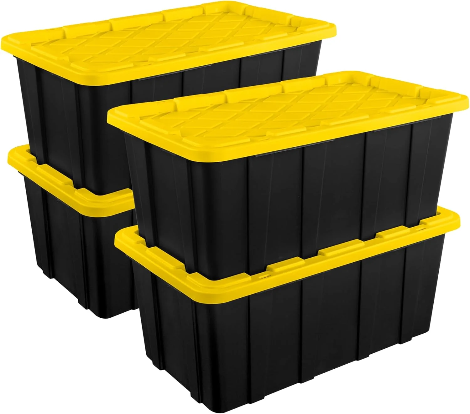 Sterilite 4-Pack 27 Gallon Industrial Storage Tote, Heavy-Duty Plastic Bins - Image 6