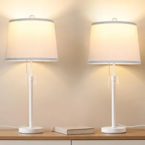 Alternative view of Table Lamps Set of 2, 3-Color Temperature, Bulb Included