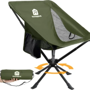 Alternative view of Raynesys Portable Swivel Camping Chair, 8 Seconds Quick Setup Easy Carry, 3.8Lb Lightweight Folding Chairs for Hiking