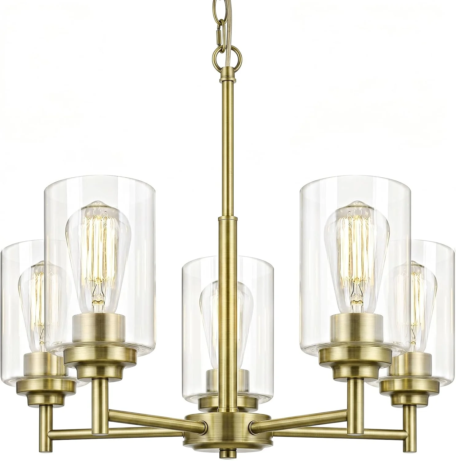Sucolite 33.5'' Dia 8-Light Chandelier for Dining Room Kitchen Island - Image 3
