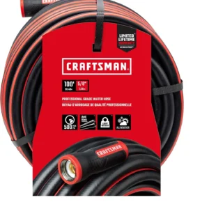 Alternative view of Craftsman Heavy Duty Professional Grade Black Garden Hose, 100 Feet x 5/8 Inch
