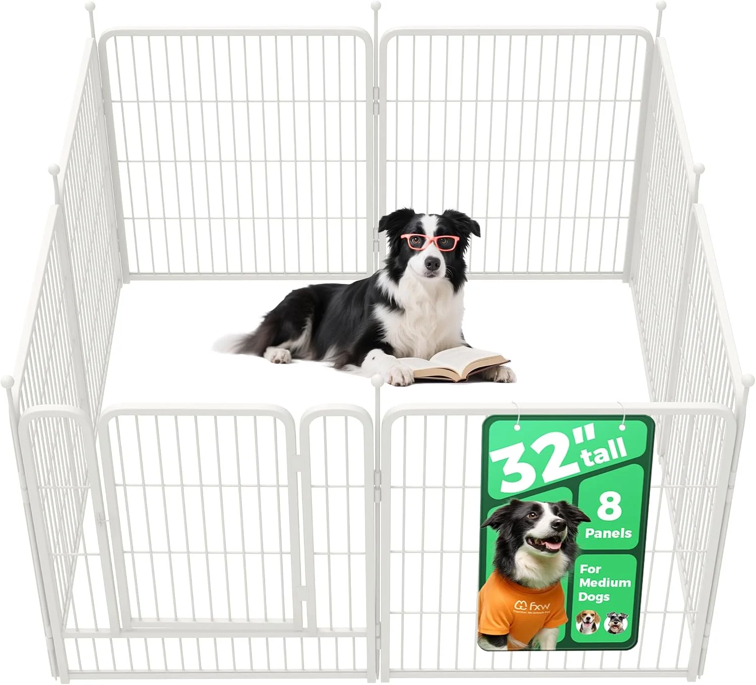 FXW Rollick Dog Playpen, Indoor, 24 H, 8 Panels - Image 20