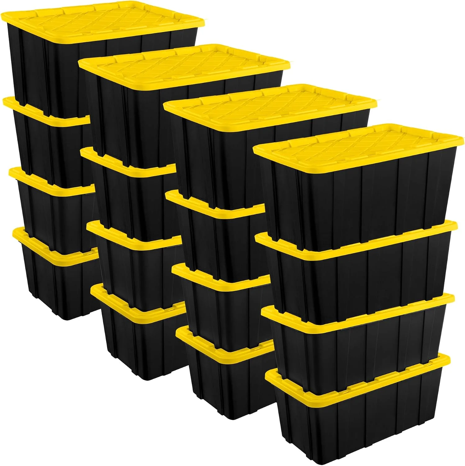 Sterilite 4-Pack 27 Gallon Industrial Storage Tote, Heavy-Duty Plastic Bins - Image 8