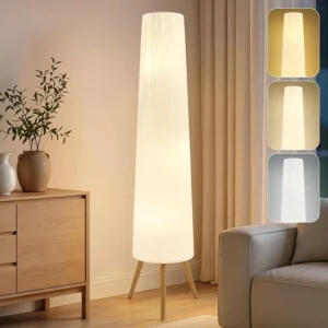 Alternative view of GyroVu 60 Inch Wood Floor Lamp, Bulb Included