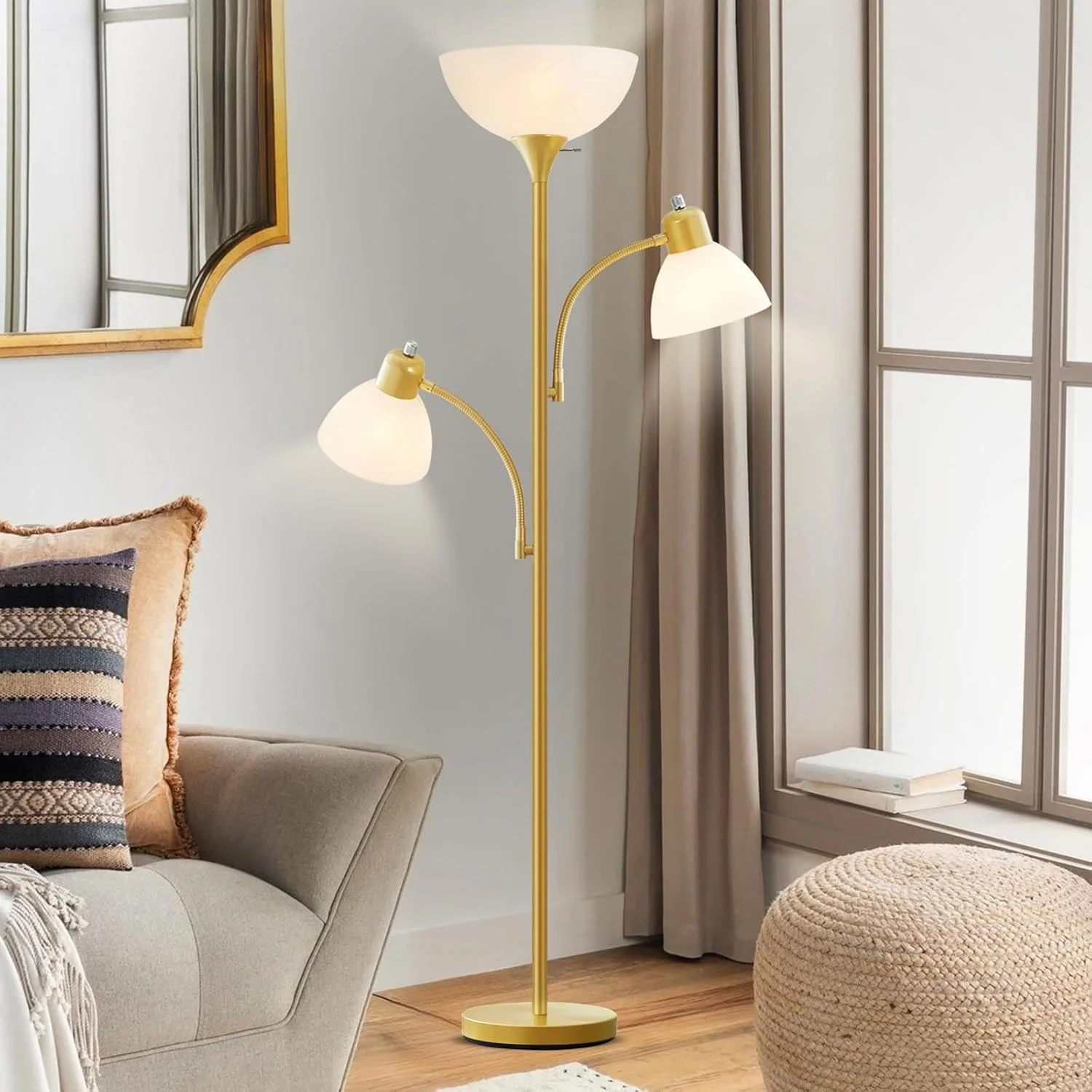 Luvkczc Floor Lamp, Bulb Included, Industrial Lamps for Living Room - Image 3