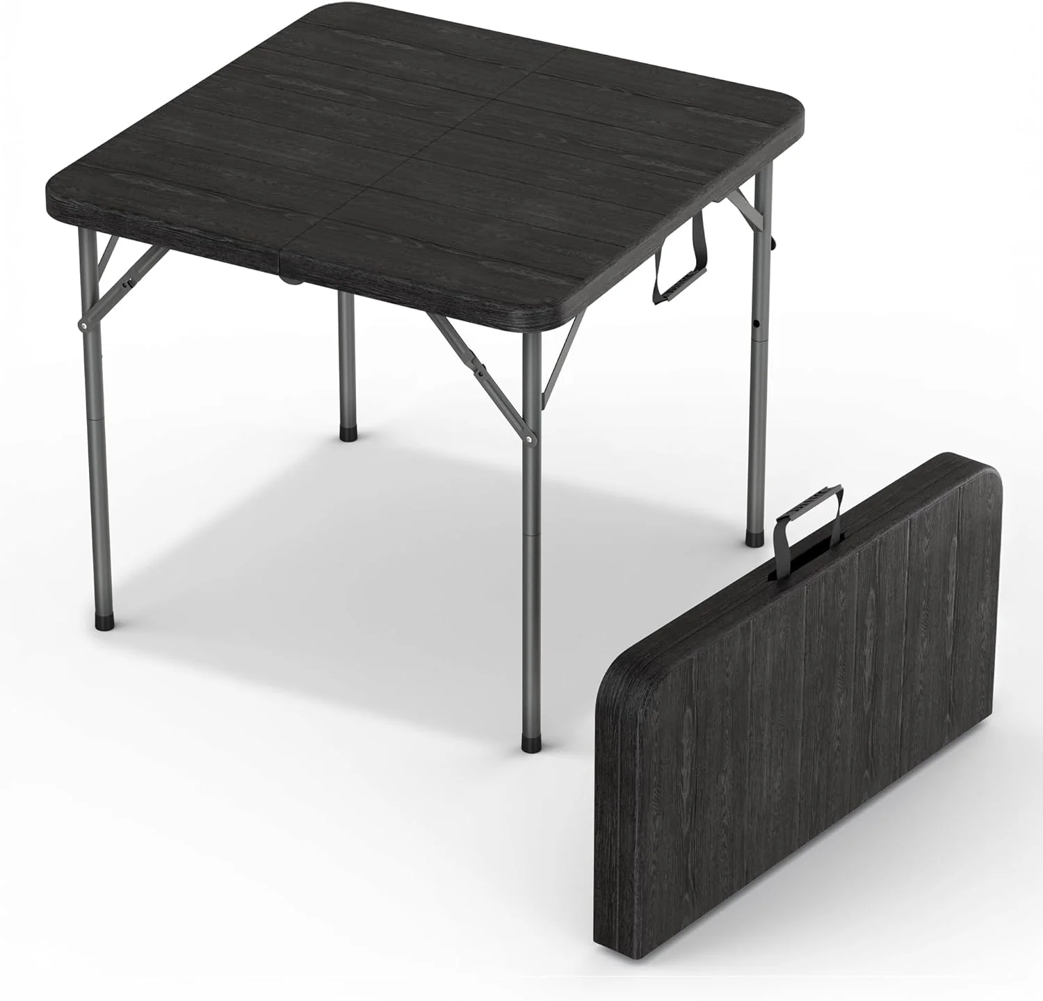 Our Modern Space 8 Feet Foldable Table with Built in Handle & Steel Legs, Heavy Duty Portable - Image 6