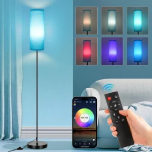Alternative view of FRIDEKO HOME 2 Pack Floor Lamp, Dimmable, Modern Floor Lamp with Remote