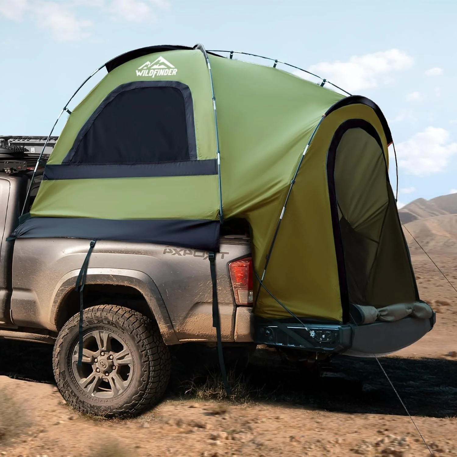 Truck Bed Tent, Waterproof PU3000mm Pickup Truck Tent for Camping 5.5-6.0 Ft Bed, 2-3 Person Sleeping Truck Tent - Image 2