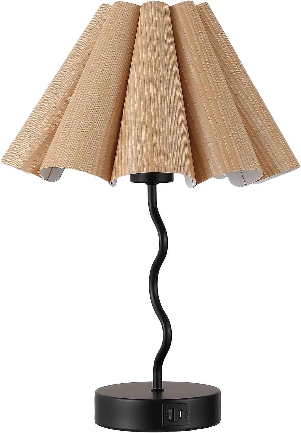 EOEYYOYB Pleated Table Lamp, Modern Lamp for Bedroom Home Office Decor - Image 4