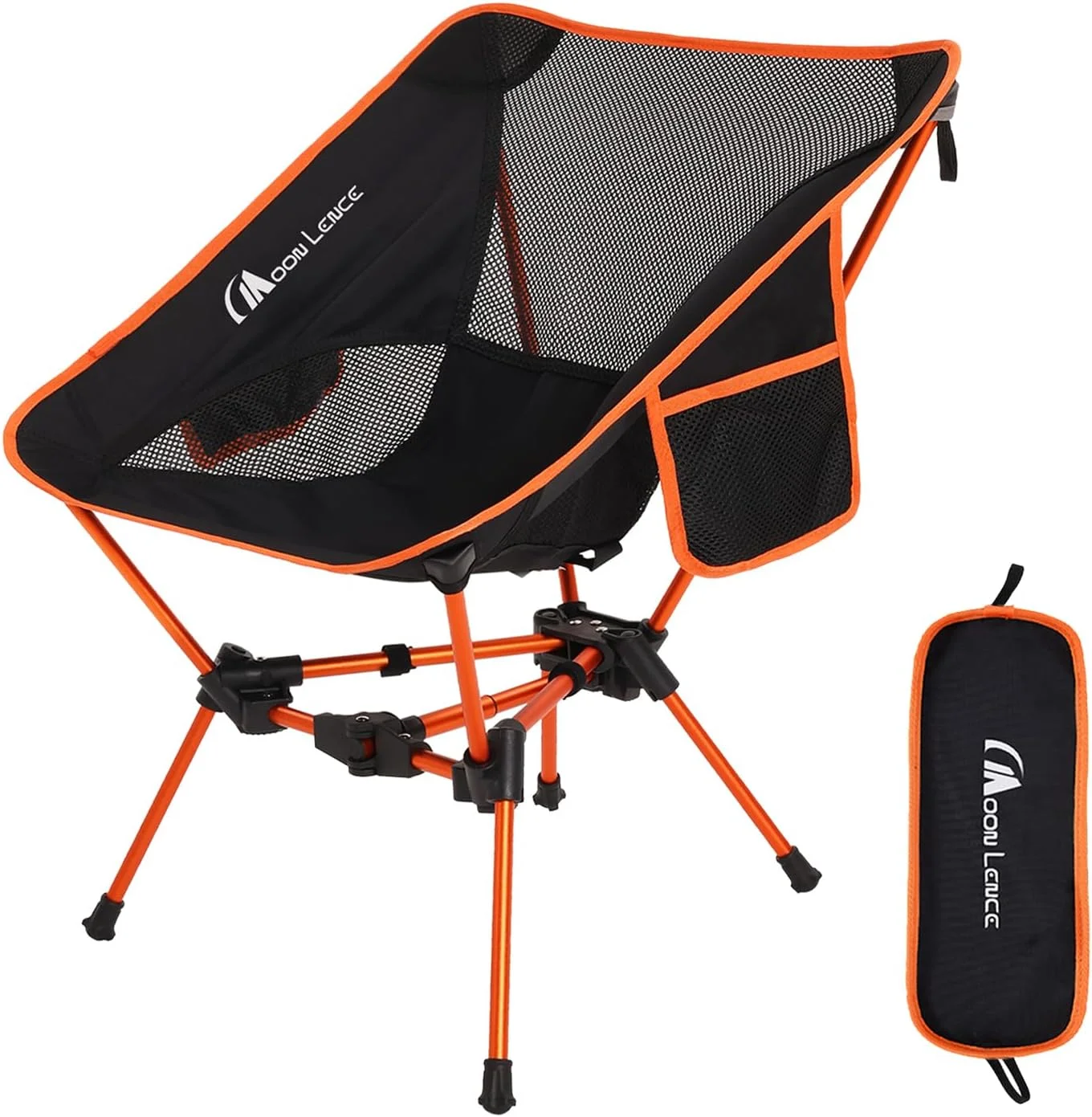 MOON LENCE 2 Pack Portable Camping Chairs Backpacking Chair, The 4th Generation Ultralight Folding Chair - Image 6