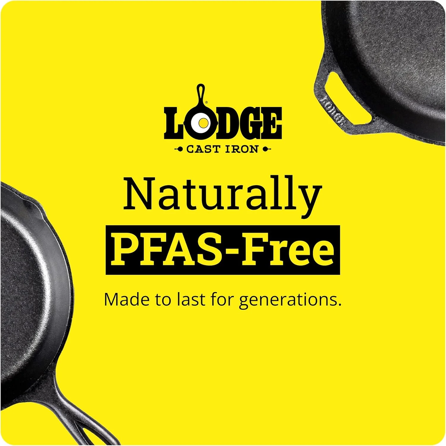 Lodge Cast Iron Combo Cooker, PFAS-Free 2-in-1 3.2 Quart Deep Pot and 10.25 Inch Skillet Set - Image 6