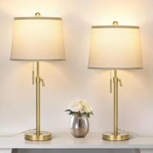 Table Lamps Set of 2, 3-Color Temperature, Bulb Included