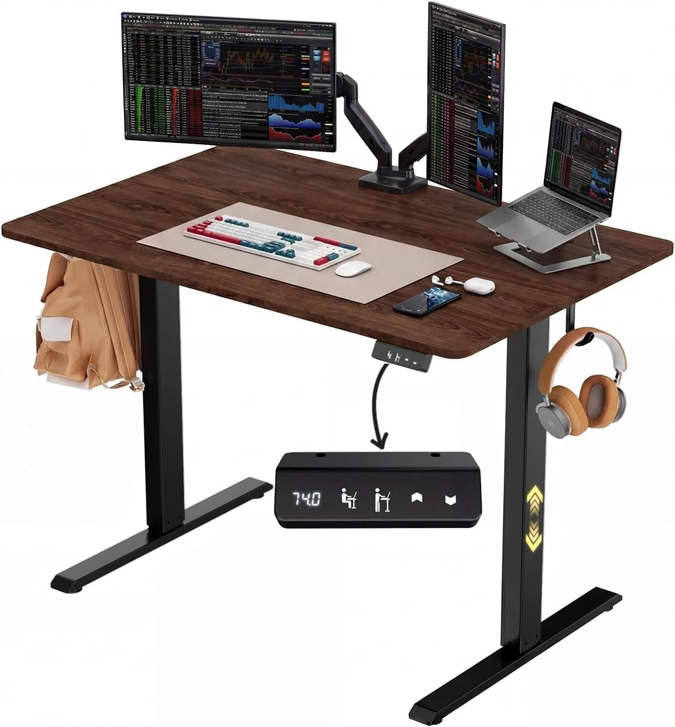 NEXT BEAUTY Electric Standing Desk 48 x 24, Height Adjustable 28-46