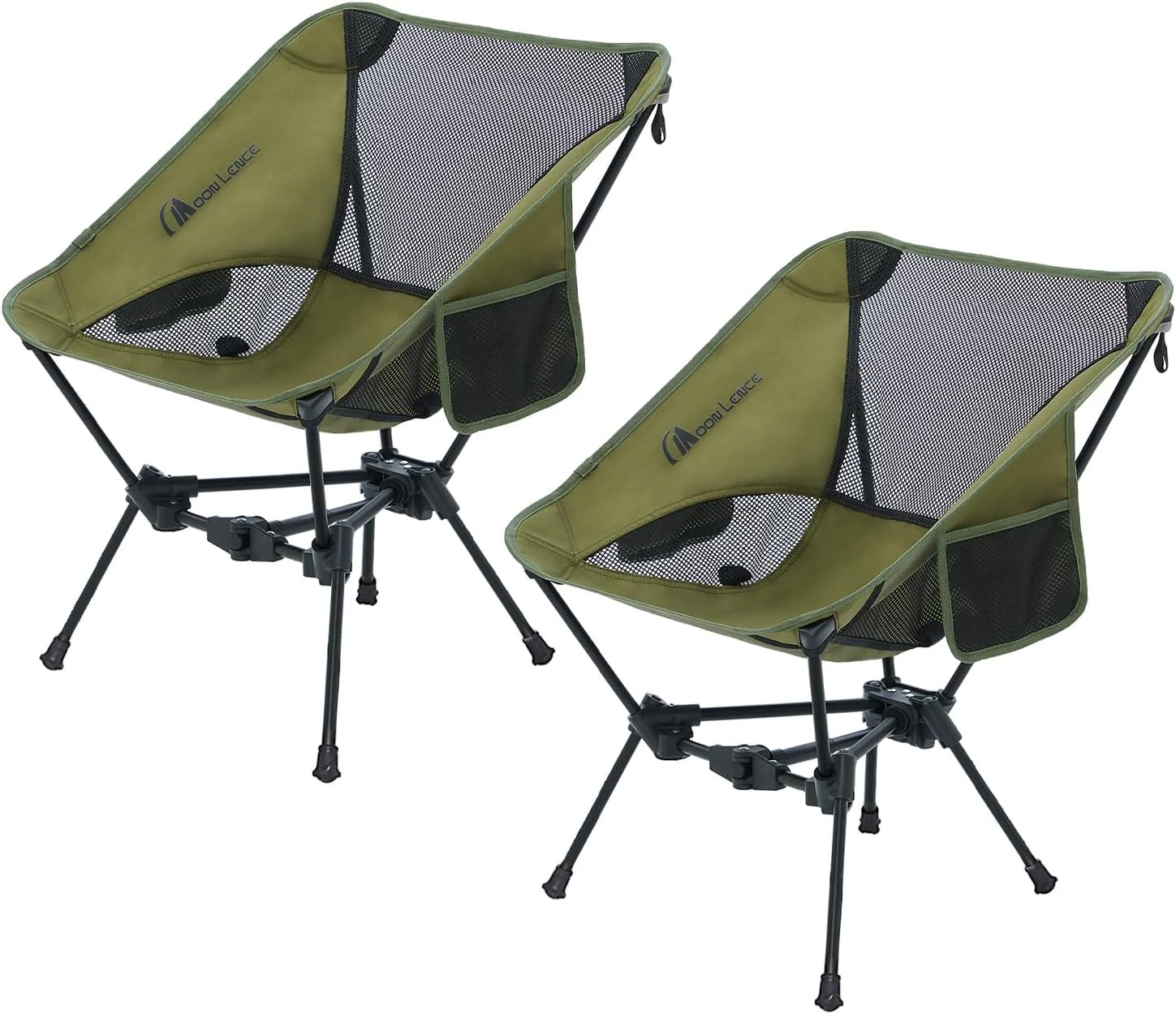 MOON LENCE 2 Pack Portable Camping Chairs Backpacking Chair, The 4th Generation Ultralight Folding Chair - Image 4