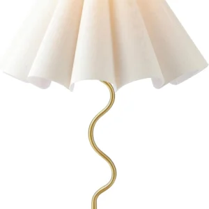 Alternative view of EOEYYOYB Pleated Table Lamp, Modern Lamp for Bedroom Home Office Decor