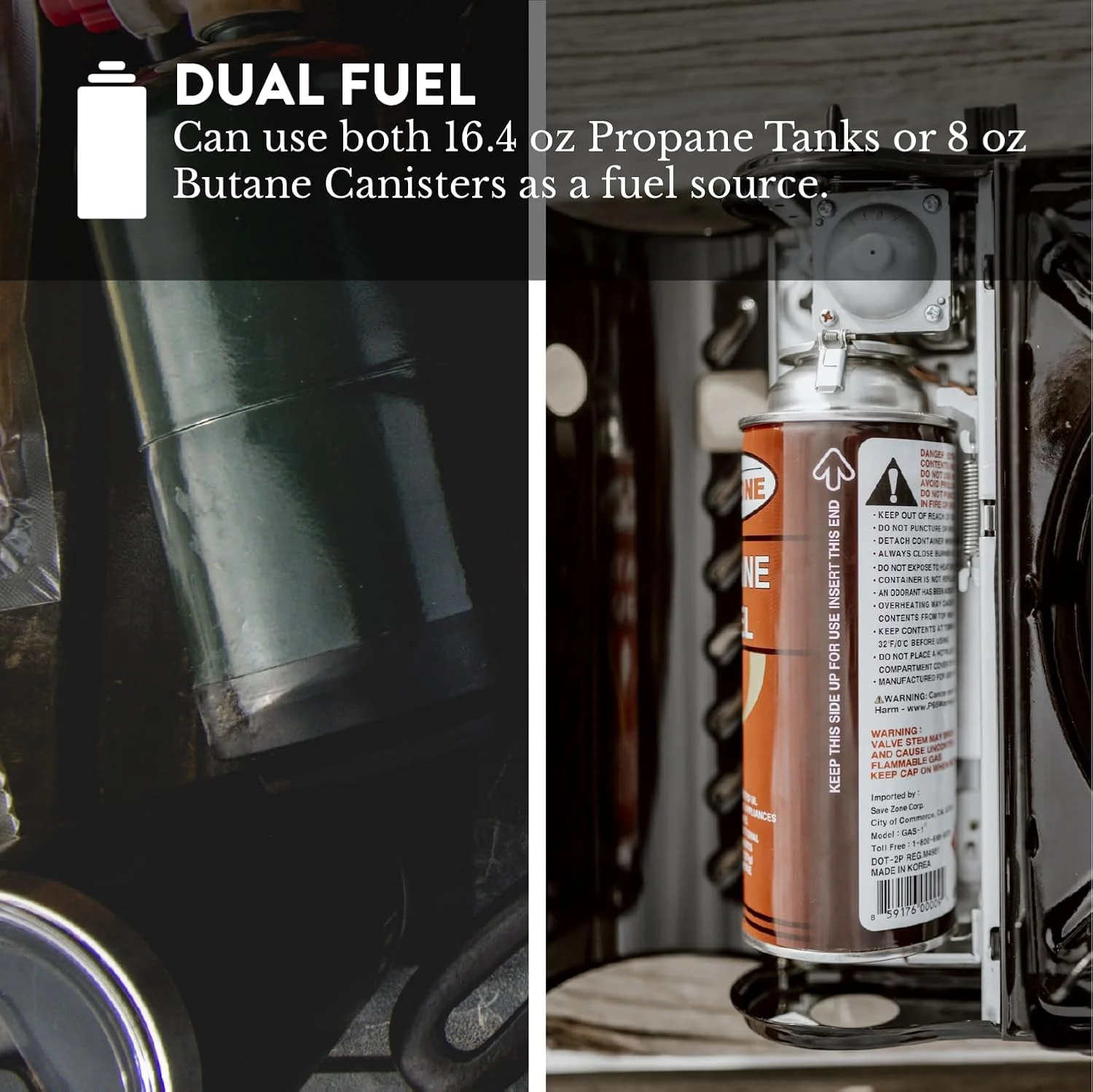 GasOne 15, 000 BTU Propane or Butane Stove Dual Fuel Stove Portable Camping Stove - Image 4