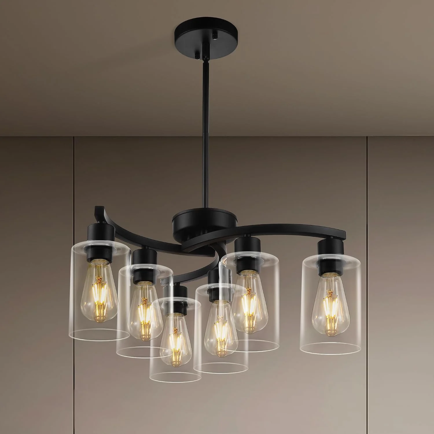 Syltherra 3 Light Brushed Nickel Dining Room Light Fixture - Image 5