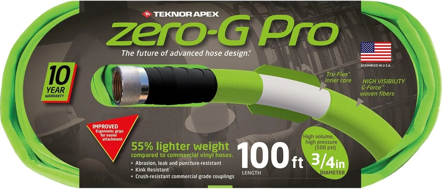 zero-G 4001-100 Garden Hose, 5/8 x 100', Gray - Image 11