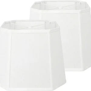 Alternative view of Natural Linen Square Cut Corner Lamp Shades Set of 2