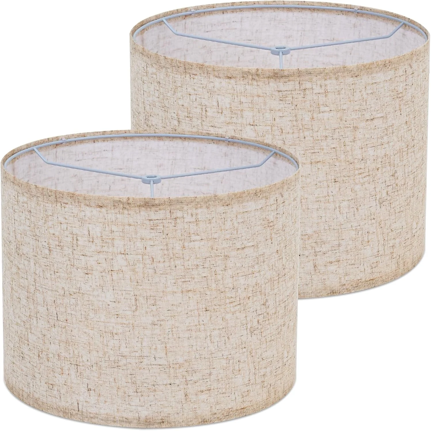 Beige Linen Lamp Shades Set of 2